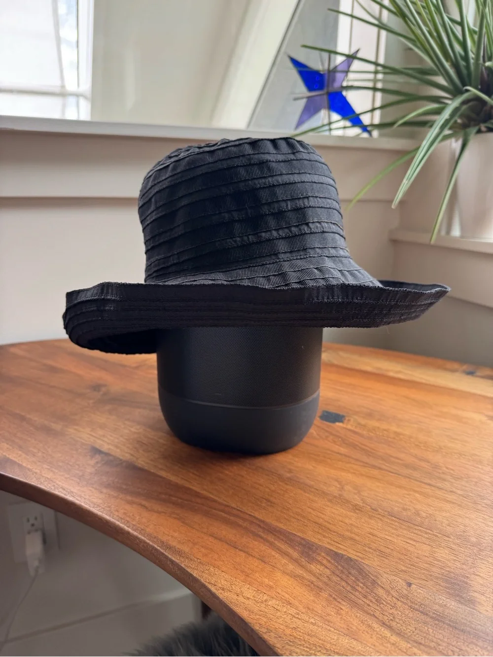 San Diego Hat Company Black Ribbed Cotton Bucket Hat